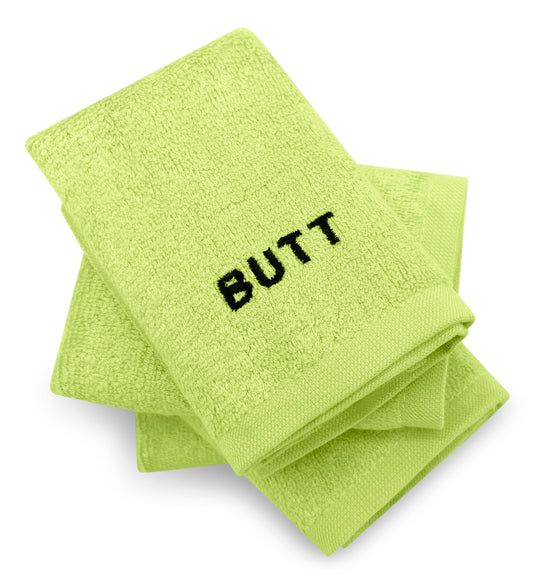 BUTT CLOTHS Crafty Cloth | 100% Bamboo Butt Cloths | Pack 4 | Rear-End Washcloth Set