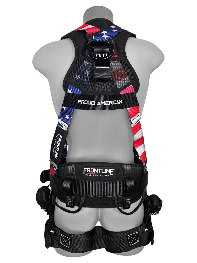 Load image into Gallery viewer, Frontline 110CTB-AM American Style Full Body Harness with Aluminum Hardware and Suspension Trauma Straps
