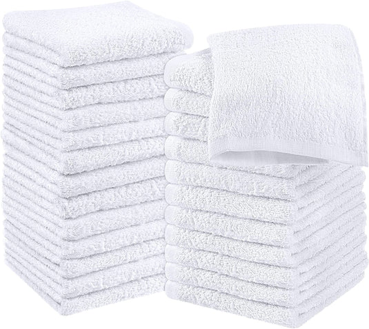 11x11-White Washcloths-Economy (0.5Lb/doz)