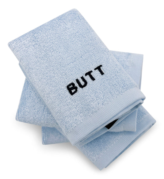 BUTT CLOTHS Crafty Cloth | 100% Bamboo Butt Cloths | Pack 4 | Rear-End Washcloth Set