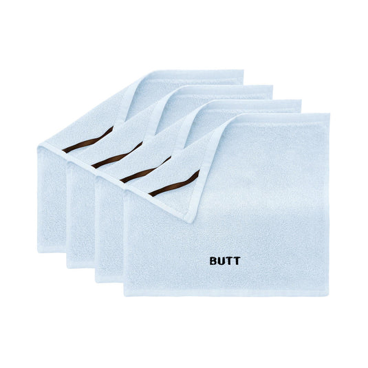 100% Bamboo Butt or Rear-End Washcloth Set of 4 Washcloths