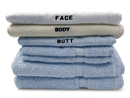 Crafty Cloth Texture Soft Fabric Towel Set for Face Body and Rear