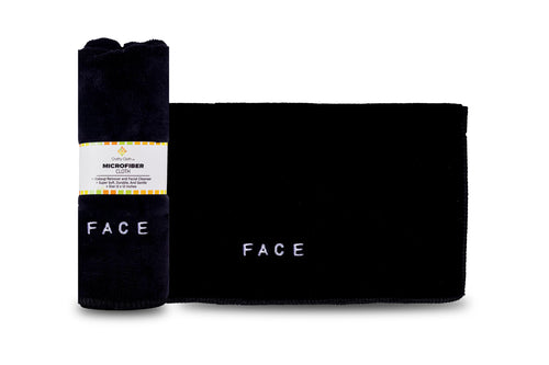 Black Face Washcloth Set