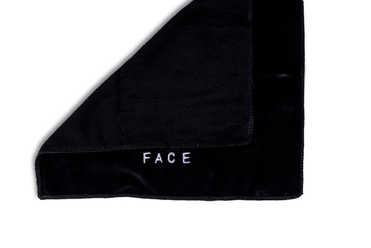 Black Face Washcloth Set