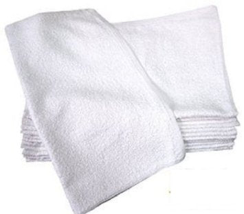 15x18-(20oz) Bar Mops Ribbed White 100% Cotton