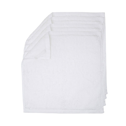 White 100% Egyptian Cotton Washcloth without Embroidery - 4 Washcloths