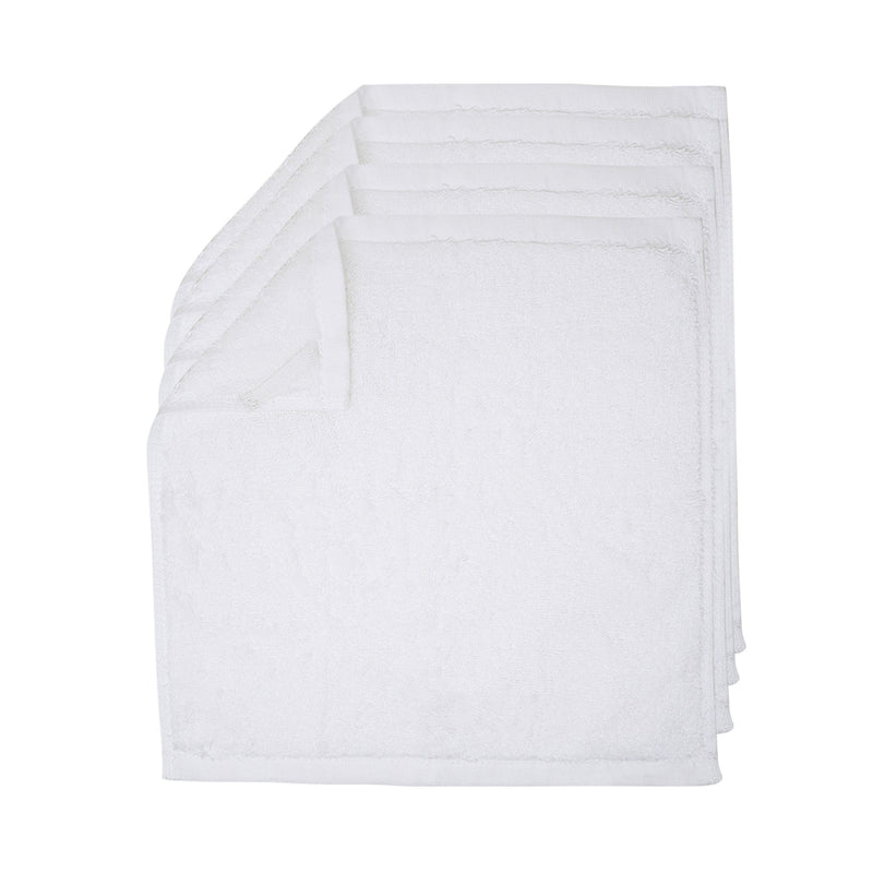 Load image into Gallery viewer, White 100% Egyptian Cotton Washcloth without Embroidery - 4 Washcloths
