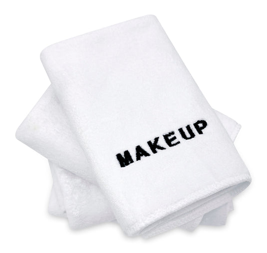 Embroidered Makeup Washcloth, Black Makeup Towel, Embroidered Bath Wash  Cloth, Finger Tip Towel 