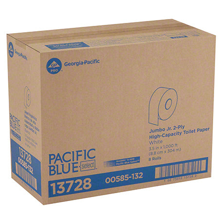 Load image into Gallery viewer, GP Pro™ Pacific Blue Select™ Jr. Jumbo 9&quot; Toilet Paper - 3.5&quot;x1000&#39;
