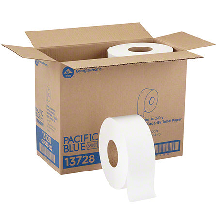 Load image into Gallery viewer, GP Pro™ Pacific Blue Select™ Jr. Jumbo 9&quot; Toilet Paper - 3.5&quot;x1000&#39;
