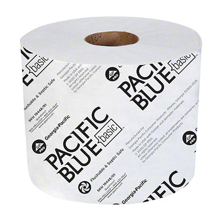 Load image into Gallery viewer, GP Pro™ Pacific Blue Basic™ 4&quot; Standard 2 Ply Toilet Paper - 3.9&quot; x 4.0&quot;
