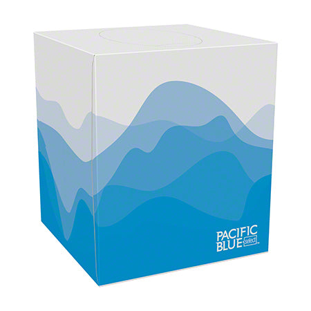 GP Pro™ Pacific Blue Select™ 2 Ply Facial Tissue Cube Box - 100 ct.