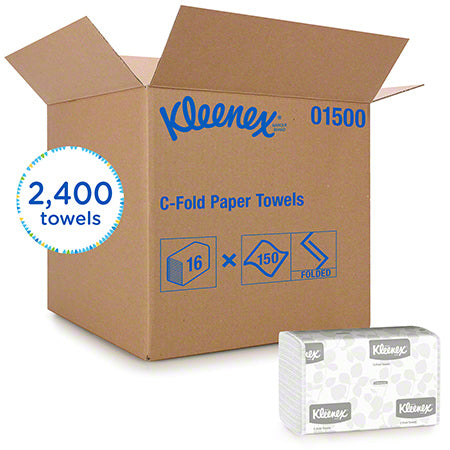 Load image into Gallery viewer, Kleenex® C-Fold Paper Towel - 10.125&quot; x 13.15&quot;, White
