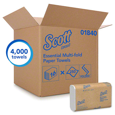 Scott® Essential Multi-Fold Towel - 9.2" x 9.4", White