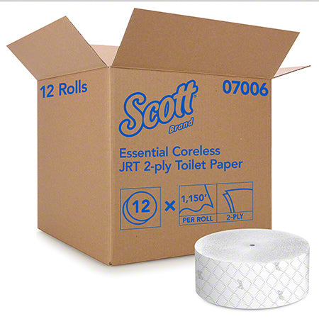 Scott® Essential Coreless Jumbo Roll Bathroom Tissue - 3.78
