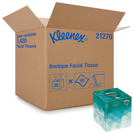 Kleenex® Boutique Facial Tissue - 95 ct. Cube Box