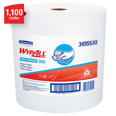 Load image into Gallery viewer, WypAll® X60 Jumbo Roll Reusable Cloth - 12.5&quot; x 13.4&quot;, White
