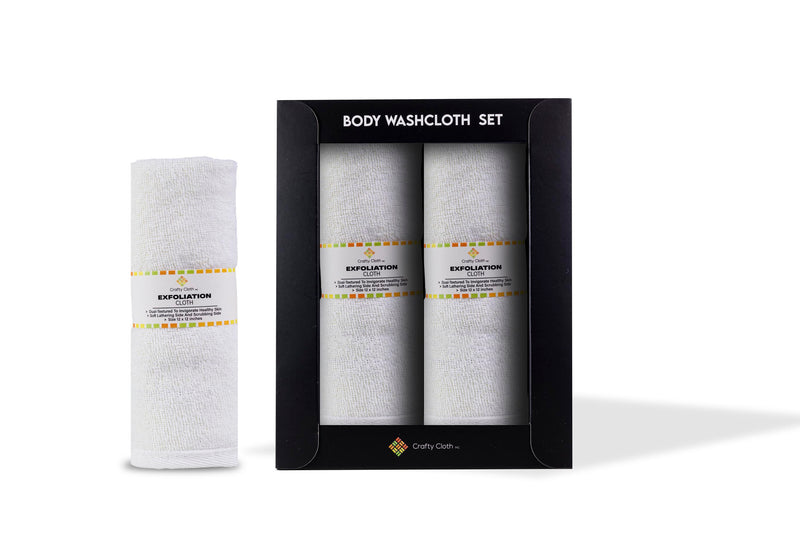 Load image into Gallery viewer, Spa Exfoliation Cloth | Dual-Sided | Reversible Soft and Rigid Washcloth Set of 4
