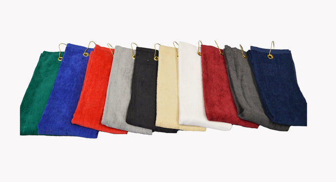 16x24 -Tri-Fold Golf Towels Velour-Terry 100% Cotton