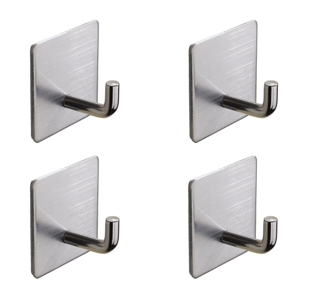 Load image into Gallery viewer, 4 Heavy Duty Adhesive Hanging Hooks| For Shower, Towel, Hats, and more
