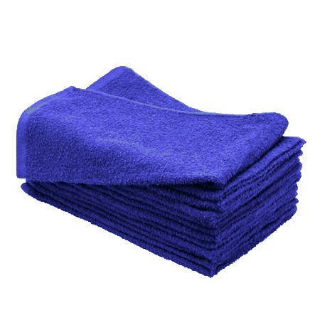 16x26-Royal Blue Bleach Resistant Hand towels 100% Cotton - Salon towels