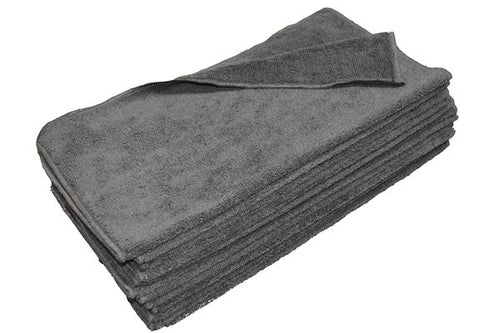 16X16 Charcoal grey Microfiber towels wholesale