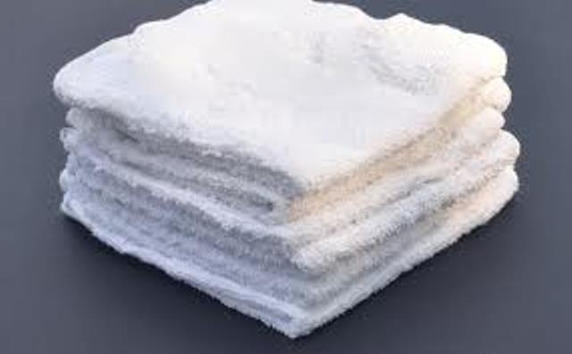 12x12- Premium White Washcloths - 1Lb/doz100% Cotton